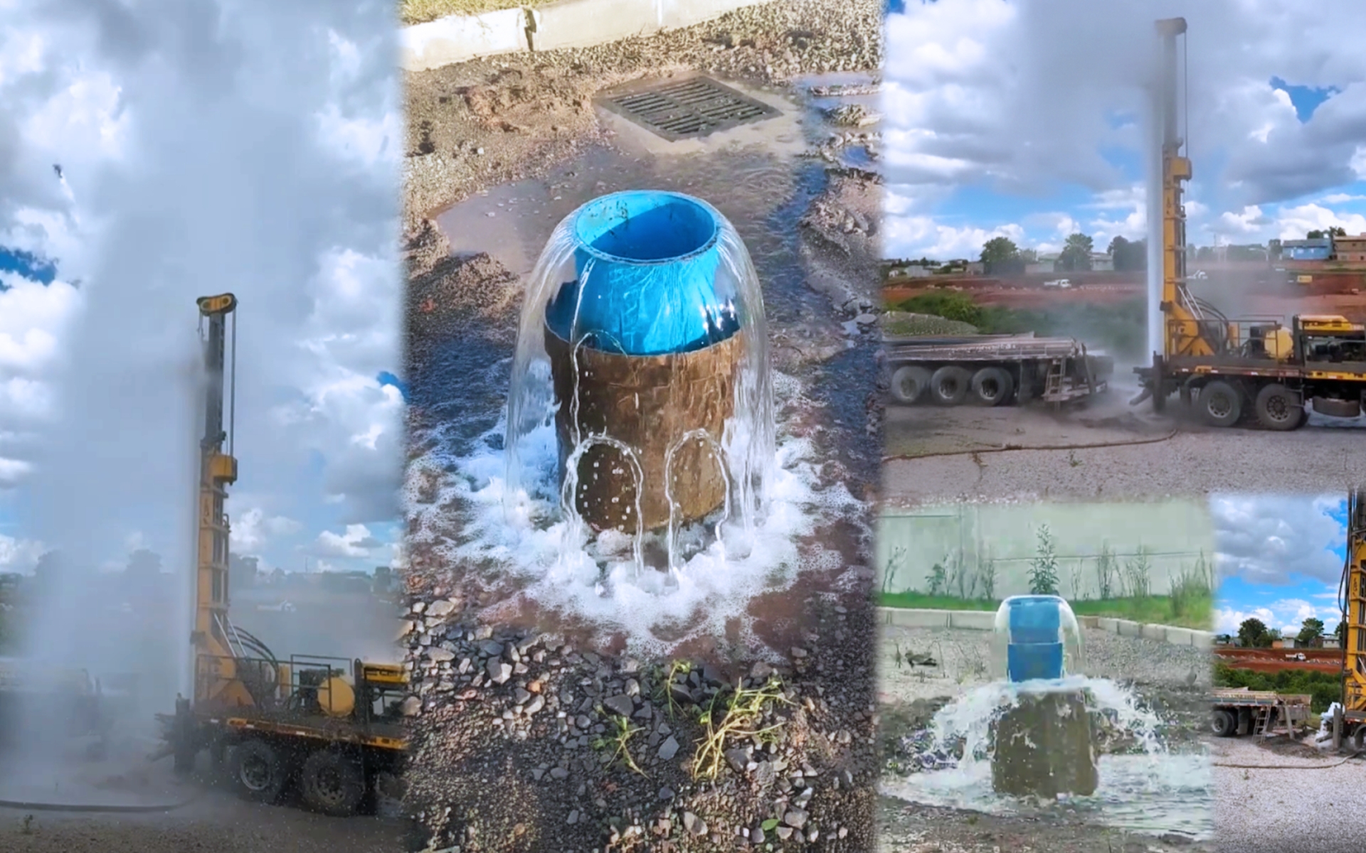 Poço tubular jorrante com vazão superior a 100 m³/h entregue em Passo Fundo para a Corsan